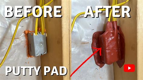 what size putty pads are required for elctrical junctions boxes|plastic putty pads.